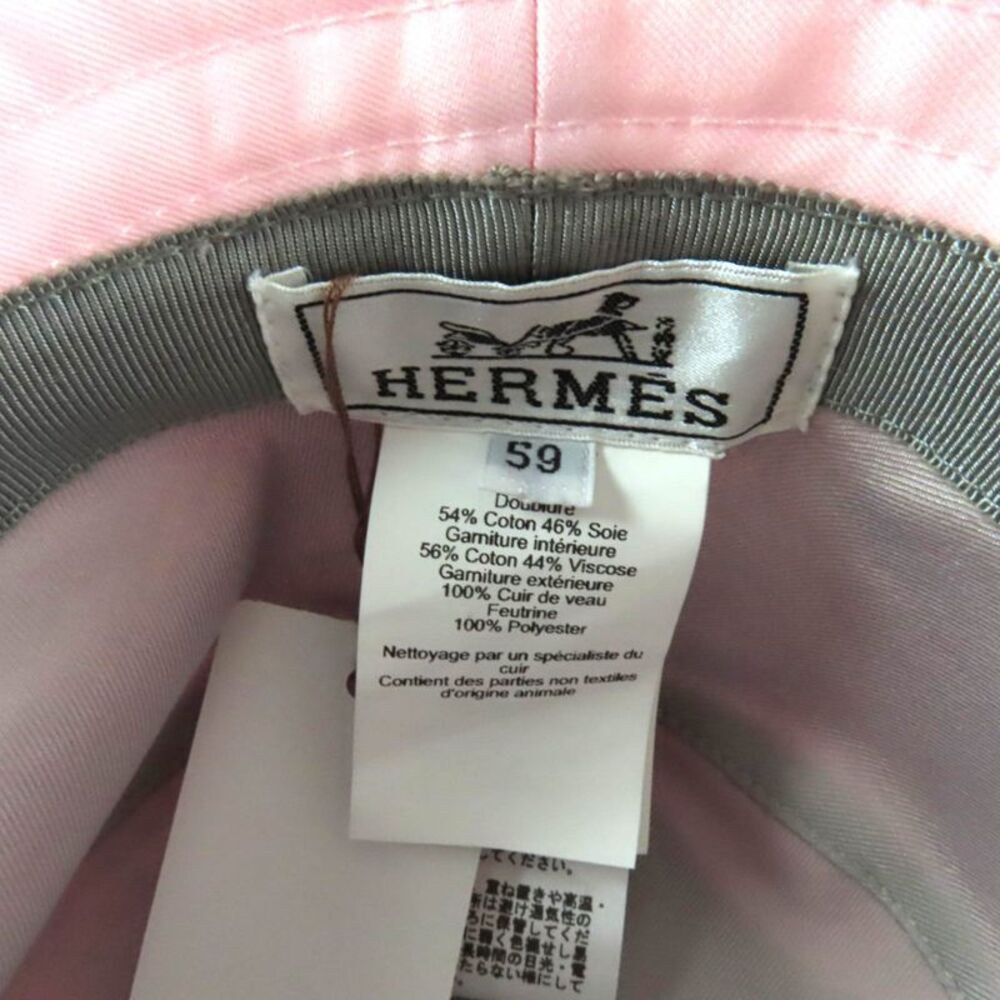 Hermès Harper Exlibris H lift motif Cotton Bucket Hat59 - Picture 6 of 9